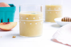 Gingery Peaches and Cream Smoothie