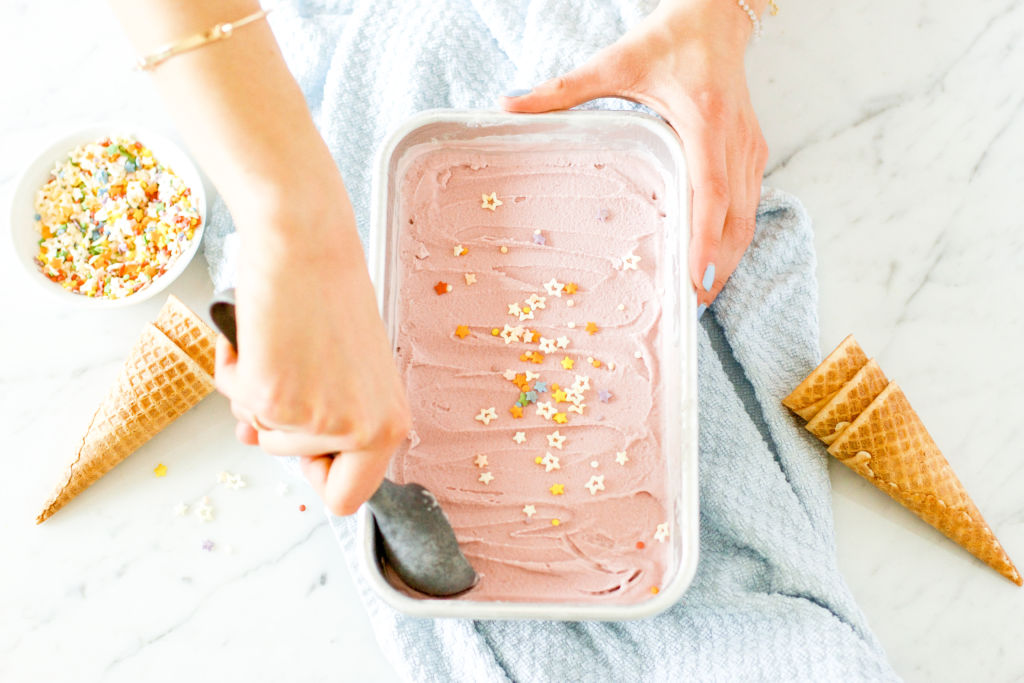 Strawberry Coconut Milk Ice Cream Sidebar Nutrition